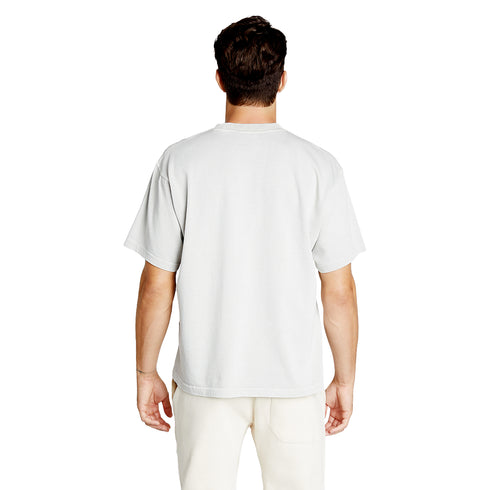 heavyweight pigment tee cement model men back